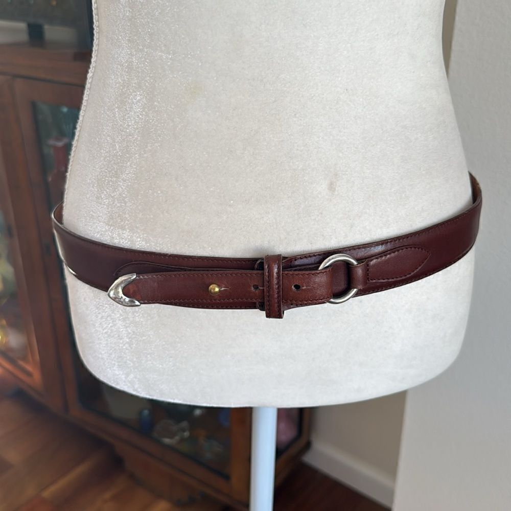 Vintage/New SS & leather Polo Ralph Lauren belt